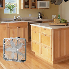  20" Premium Box 3-Speed Fan with Innovative Wind Ring System, Gray