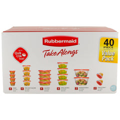 TakeAlongs, Food Storage Containers, Red, 40 Piece Set