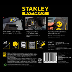 FatMax 140W Power Inverter with USB